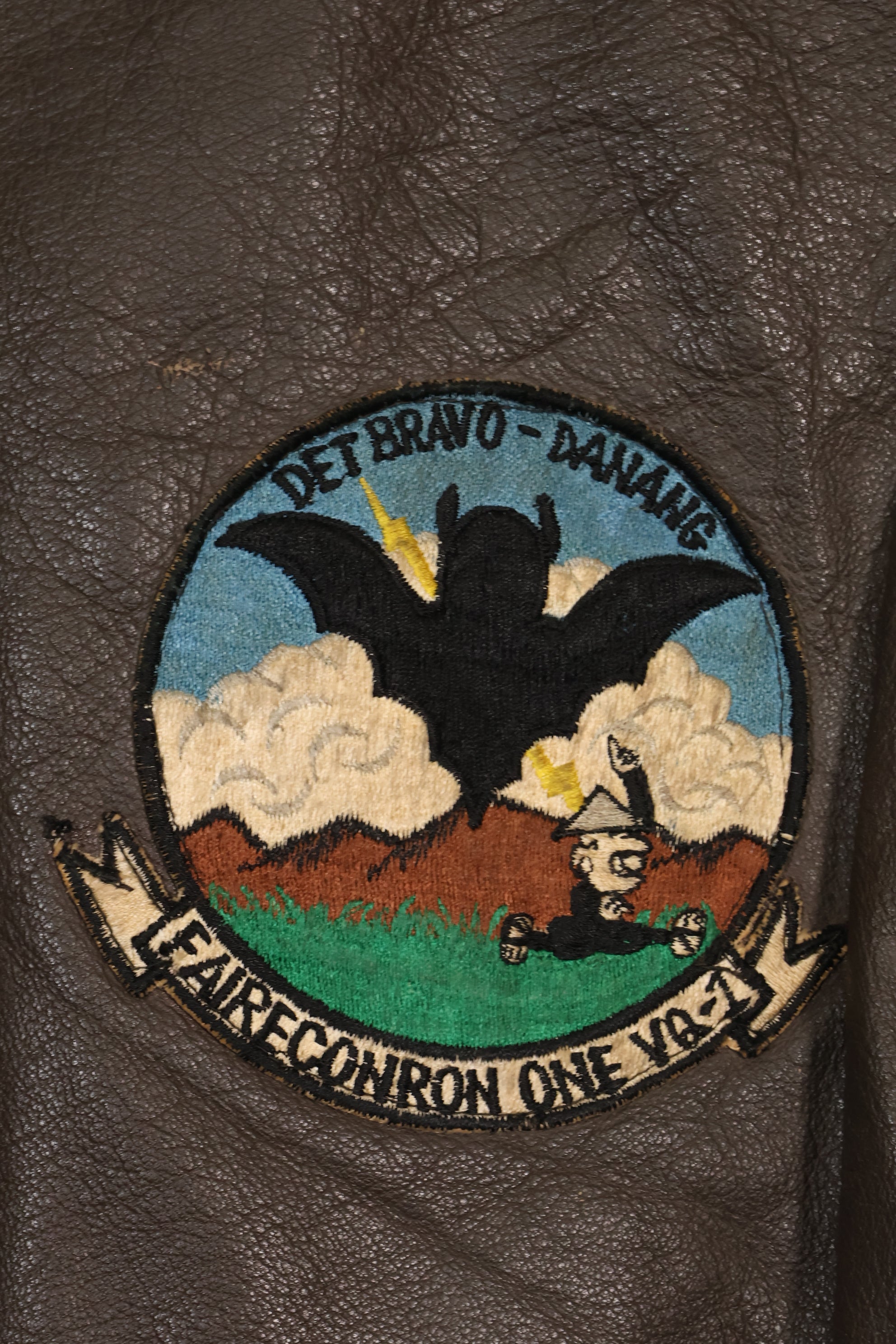 1968 contract size 42 US Navy G-1 flight jacket FAIRECONRON ONE used