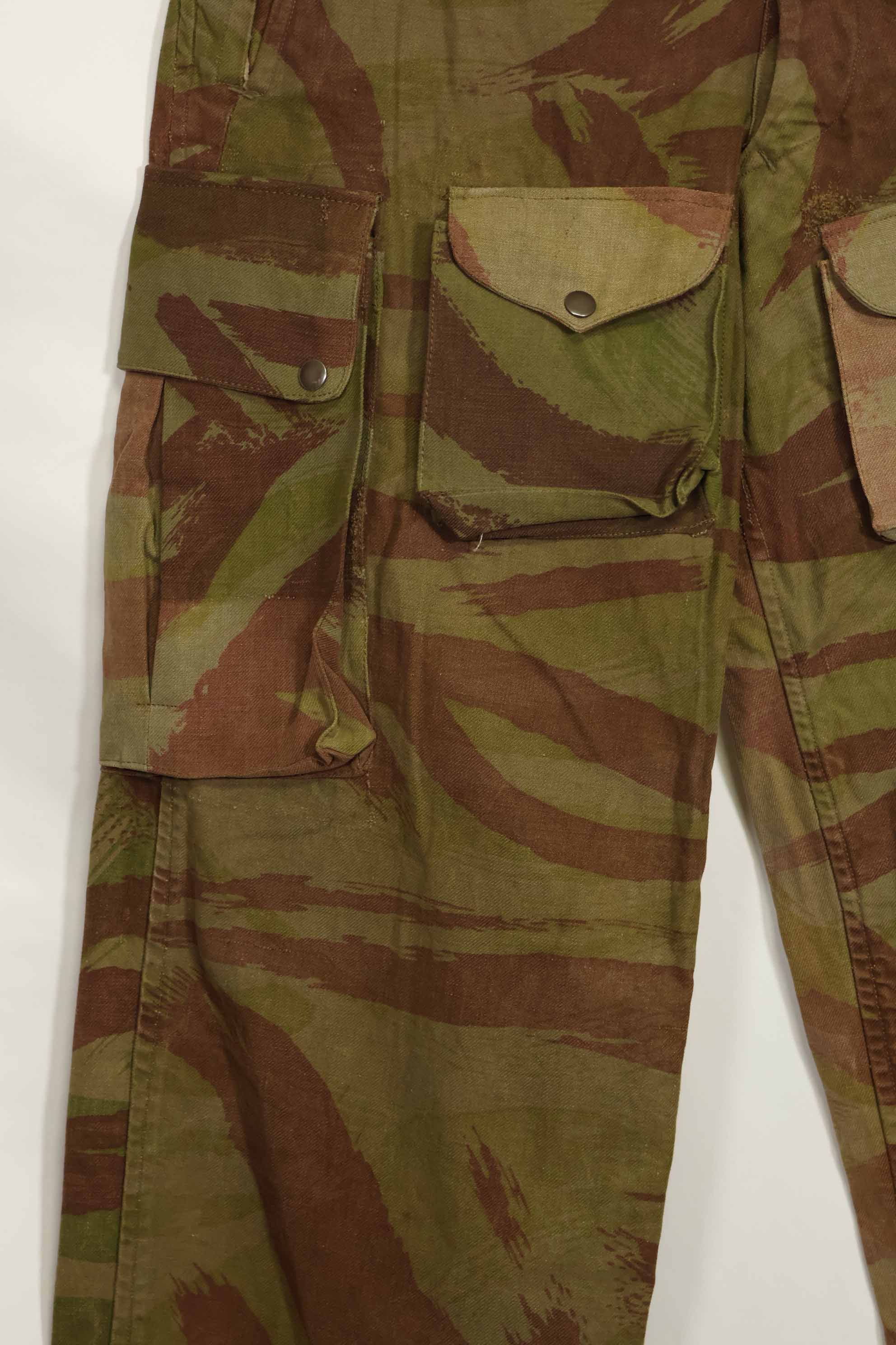 1950s French Army Lizard Camouflage TAP 47/52 Airborne Pants Rare Used