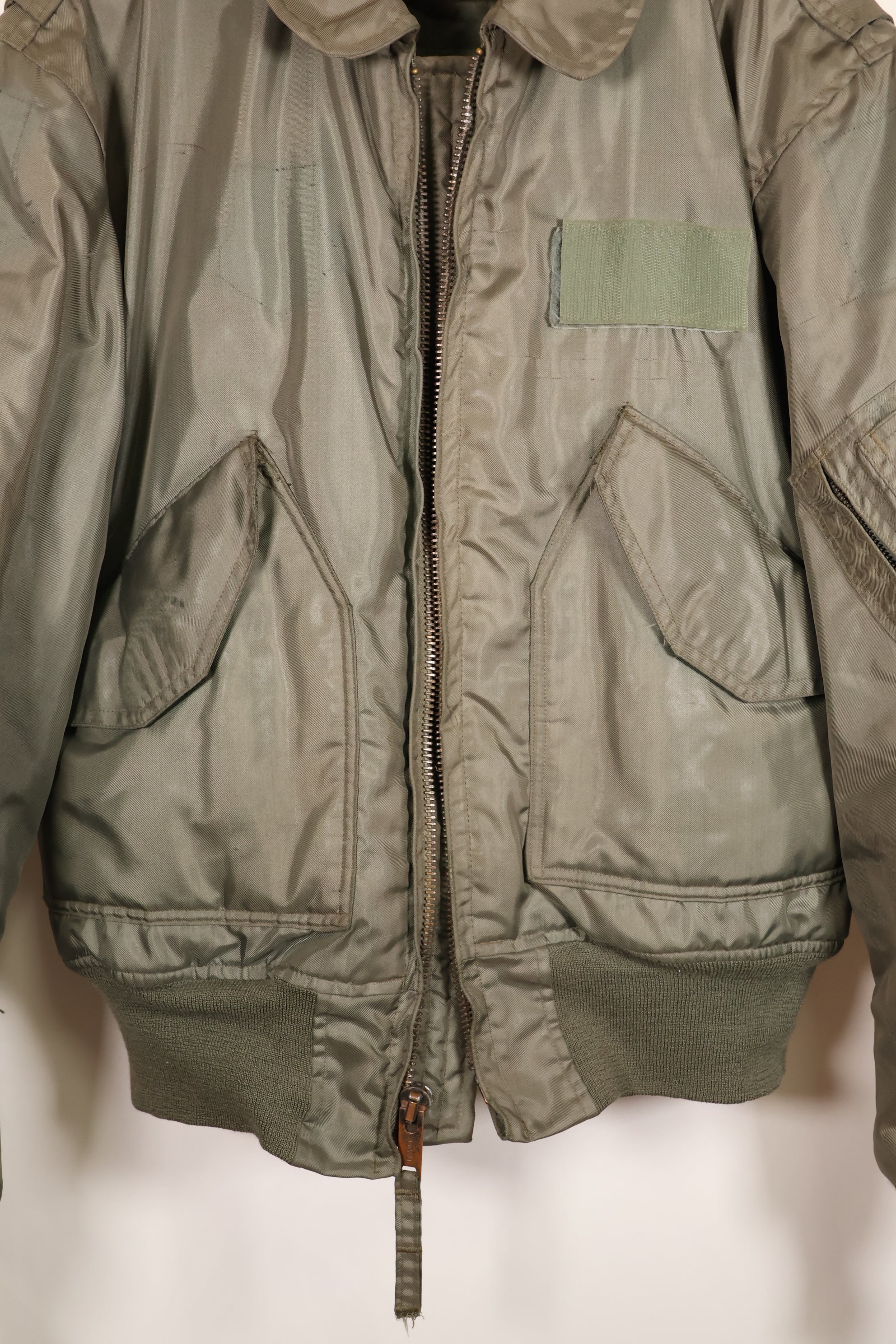 Circa late 1970s Estimated MEDIUM US Navy CWU-45P Flight Jacket Intermediates Used