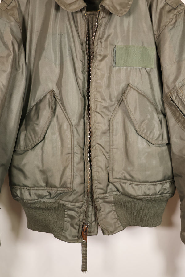 Circa late 1970s Estimated MEDIUM US Navy CWU-45P Flight Jacket Intermediates Used