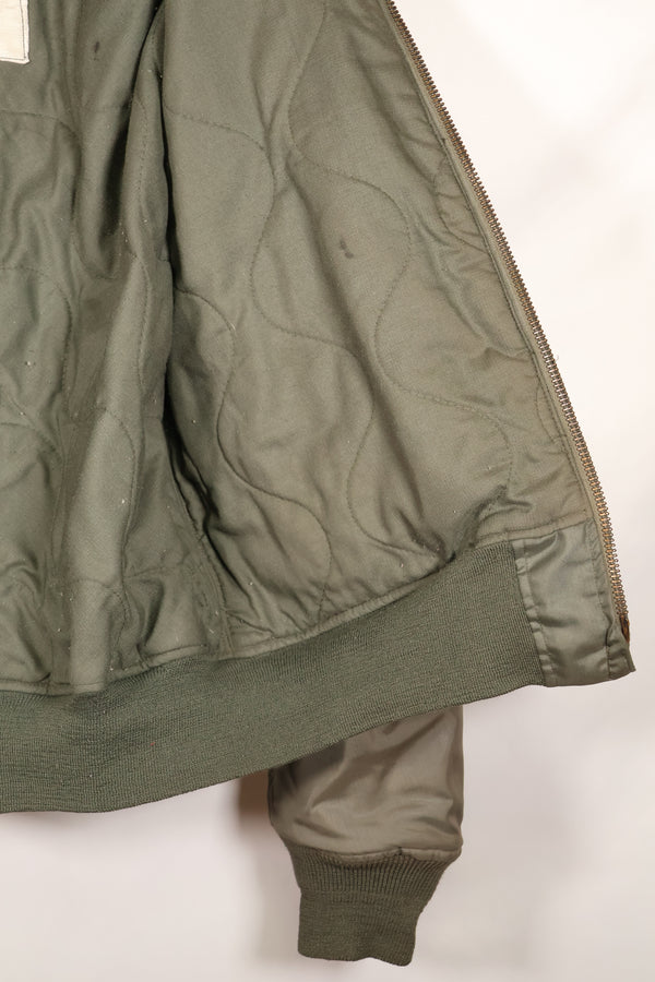 Circa late 1970s Estimated MEDIUM US Navy CWU-45P Flight Jacket Intermediates Used