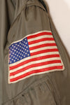 1980 Contract LARGE USS ENTERPRISE UWC-45P Flight Jacket Personalized Custom Used