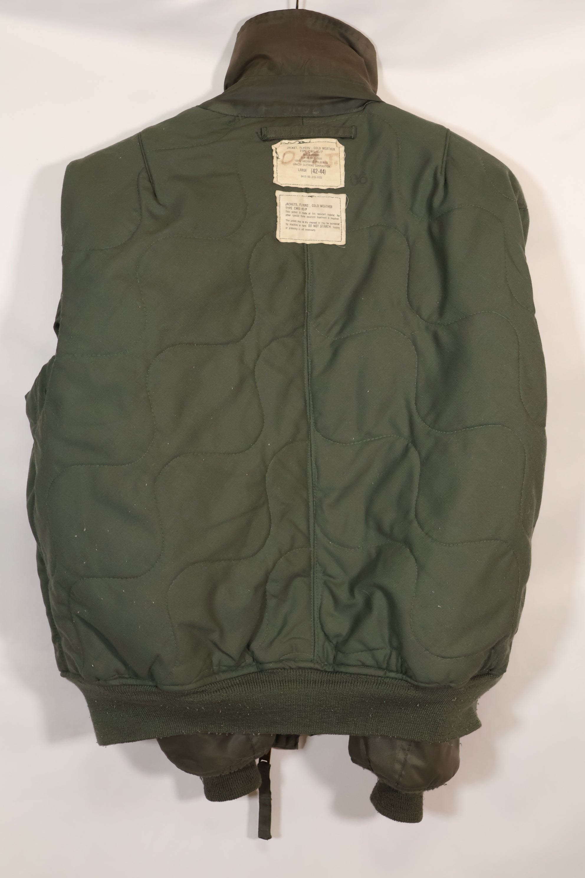 1980 Contract LARGE USS ENTERPRISE UWC-45P Flight Jacket Personalized Custom Used