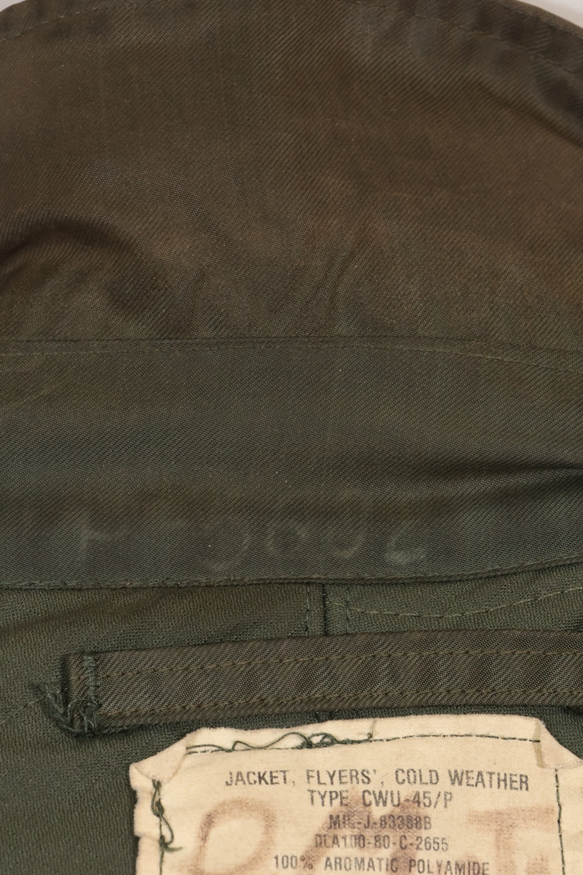 1980 Contract LARGE USS ENTERPRISE UWC-45P Flight Jacket Personalized Custom Used