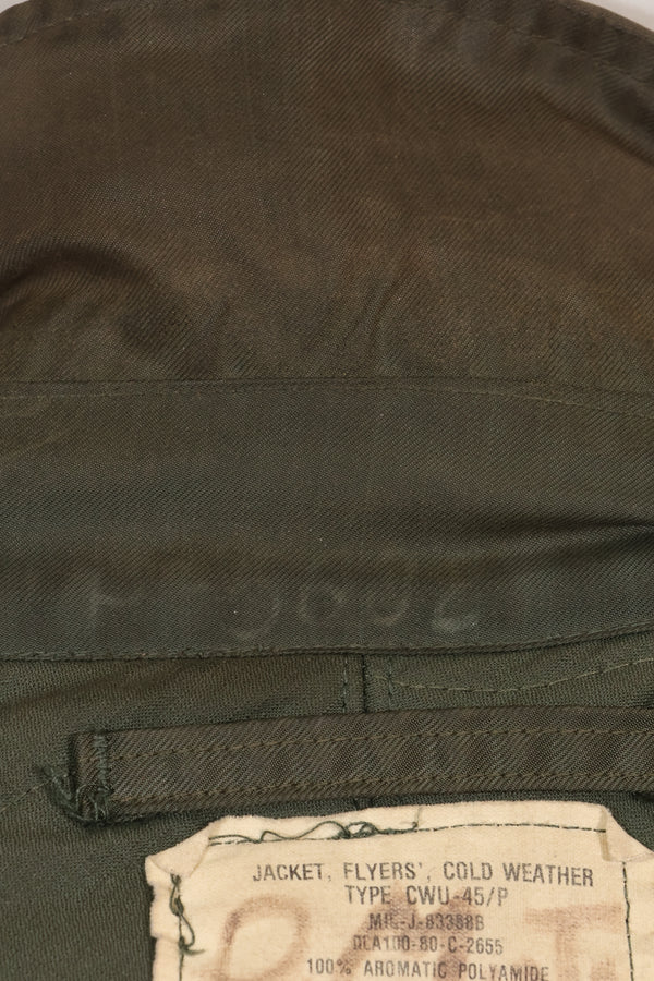 1980 Contract LARGE USS ENTERPRISE UWC-45P Flight Jacket Personalized Custom Used