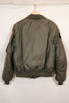 1980 Contract LARGE USS ENTERPRISE UWC-45P Flight Jacket Personalized Custom Used