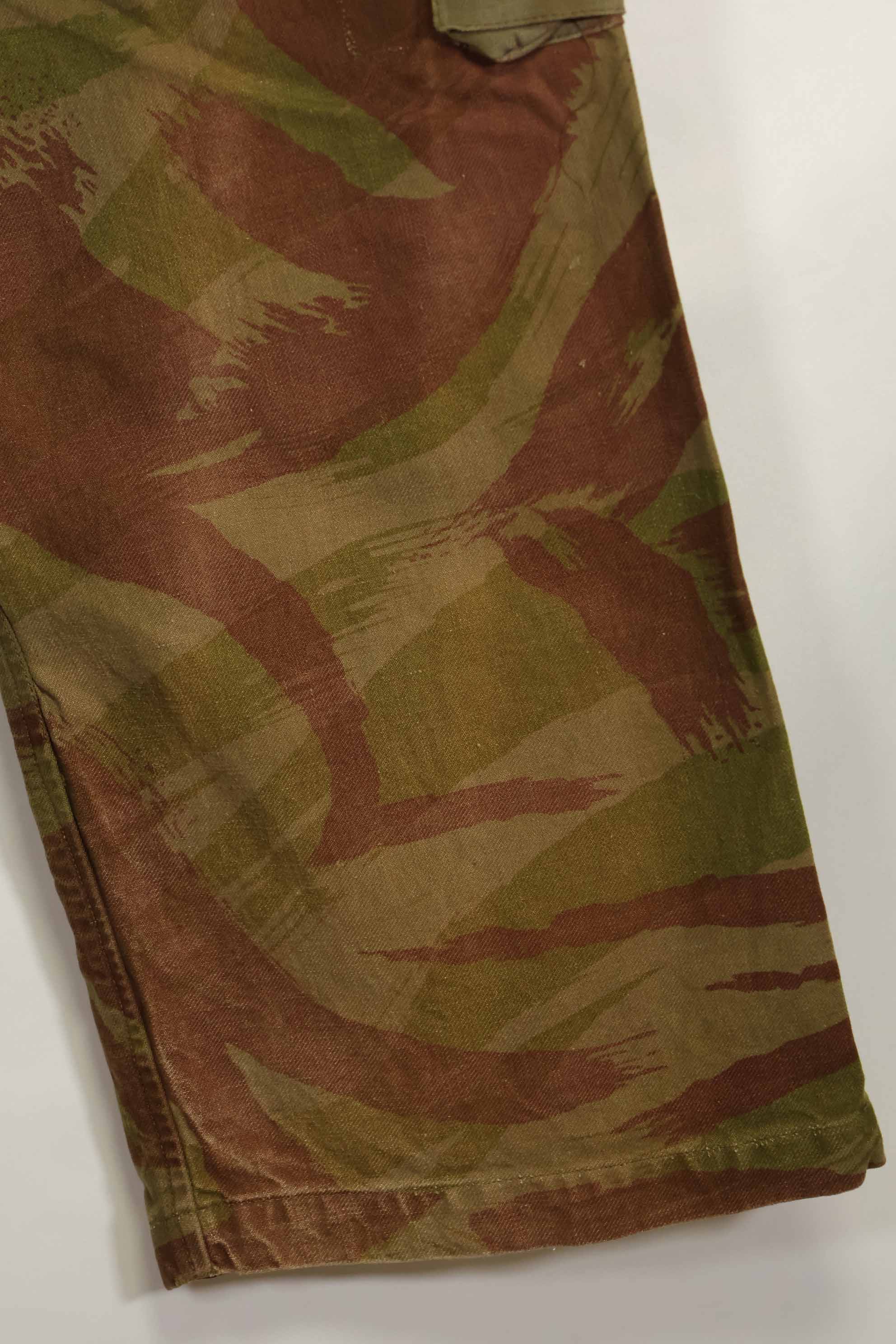 1950s French Army Lizard Camouflage TAP 47/52 Airborne Pants Rare Used