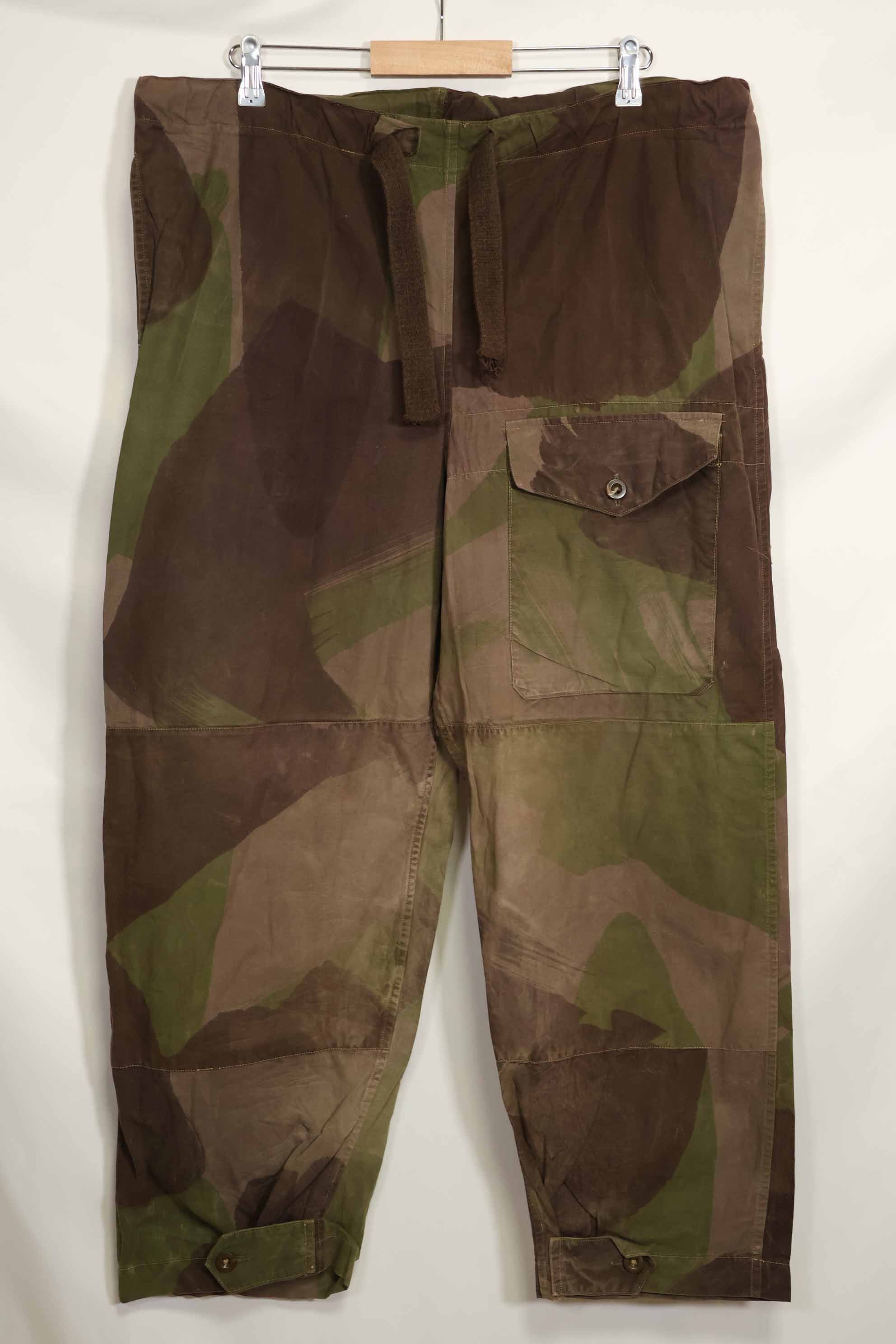 Real British Army SAS Trousers WINDPROOF Camouflage Pants Size Tag 2 Used