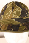 Authentic Fabric: South Vietnamese Marine Corps (VNMC) 3rd Pattern Transition-Period Fabric, Tiger Stripe Boonie Hat Replica