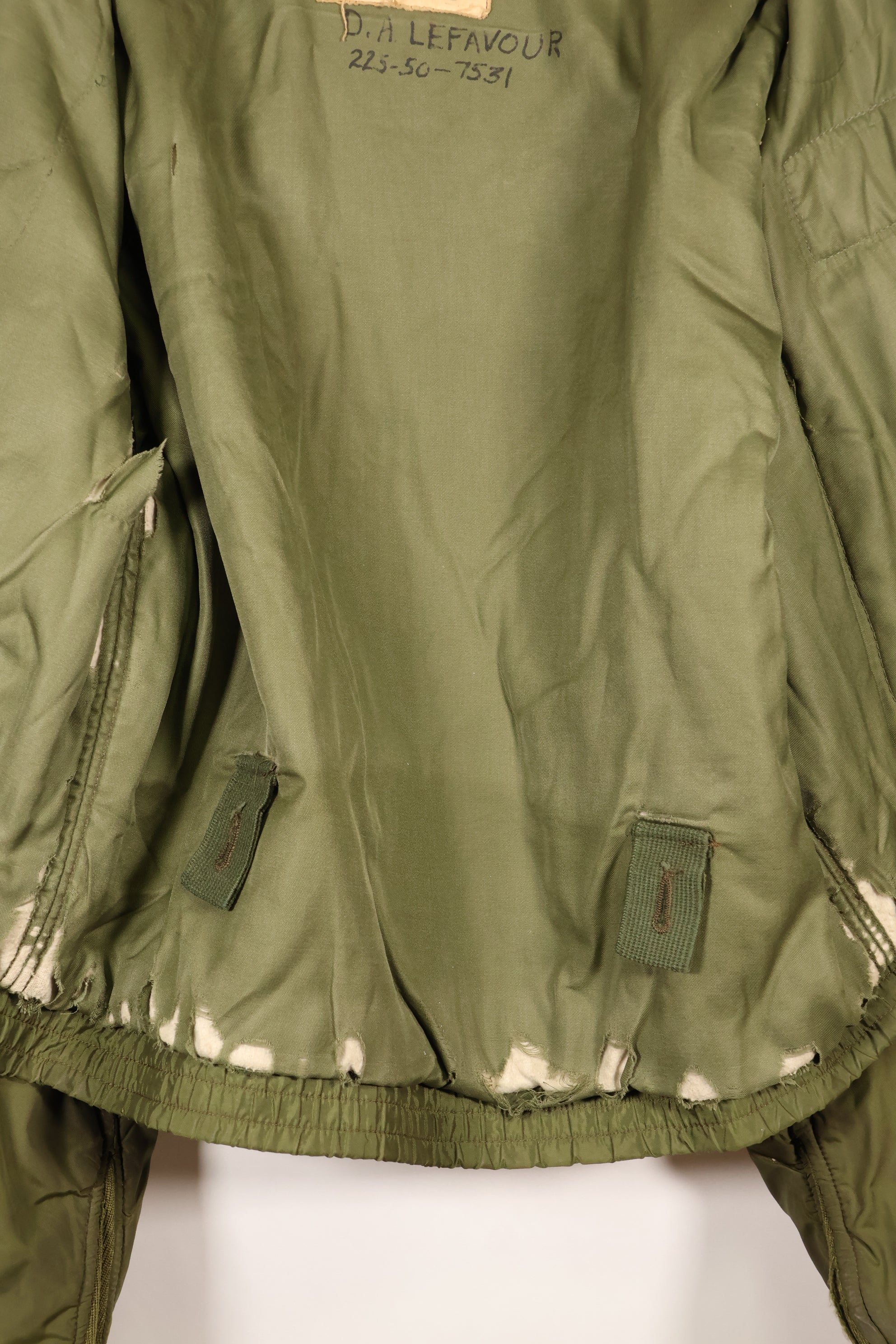 1972年契約　44R　アメリカ海軍　冬季用フライトジャケット　WEPジャケット　中古品