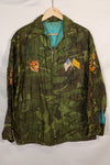 1970-71 large size Vietnam War camouflage poncho tour jacket DA NANG used