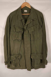 Real 1969 4th Model Jungle Fatigue Jacket, M-R, stained, used.