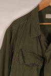 Real 1969 4th Model Jungle Fatigue Jacket, M-R, stained, used.