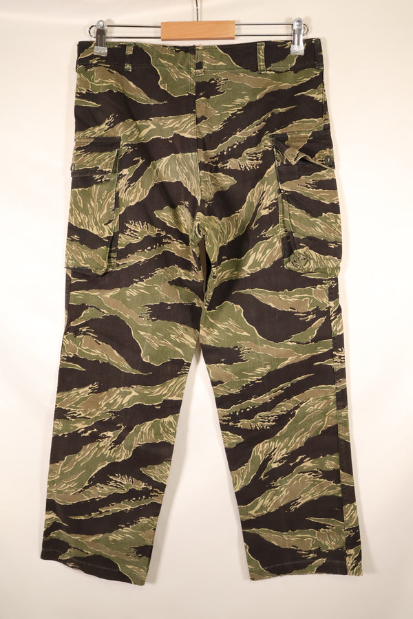 Circa 1965–66; Estimated A-L; Okinawa Tiger Pattern; Tiger Stripe; Pants; Asian Cut; JWD; Used