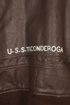 1971 contract size 44 G-1 flight jacket, painted, patches, used.