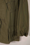 Real 1970 4th Model Jungle Fatigue Jacket M-R Sleeve stains, used.