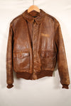 1940s size 42 USAAF A-2 flight jacket Rough Wear Clothing Co. used