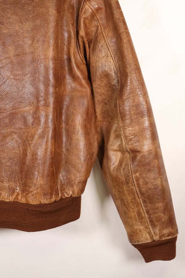 1940s size 42 USAAF A-2 flight jacket Rough Wear Clothing Co. used