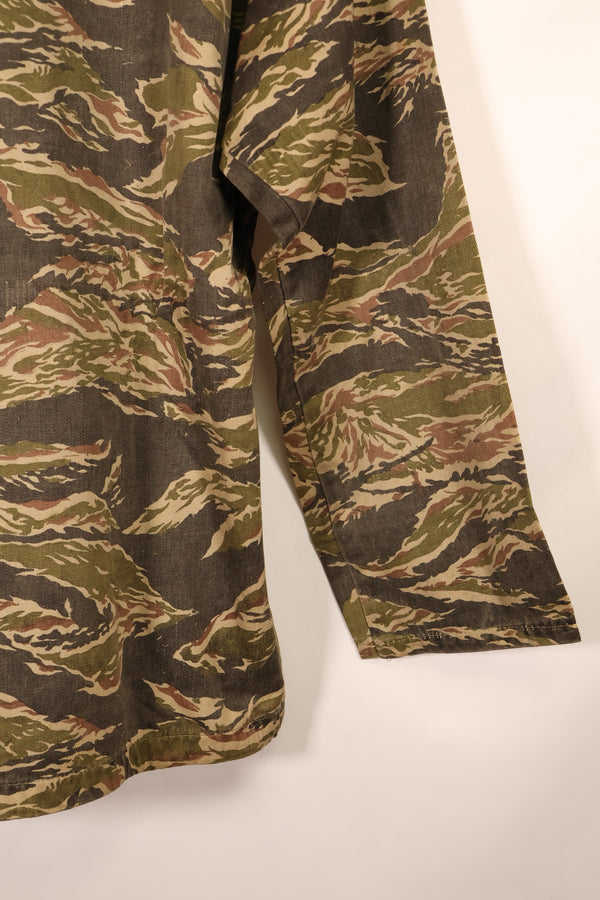 Late 1960s | Locally made | Estimated to be made in Vietnam or Thailand | Tiger-striped shirt | Used