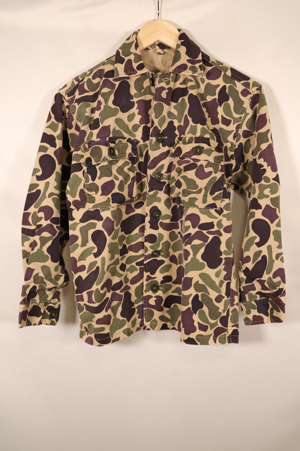 Early 1960s, A-M Equivalent, CIDG, Beogam Camouflage, Asian Cut, Shirt, Locally Made, Frog Skin Camouflage, Used
