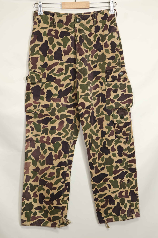 1960s CIDG Beogum camouflage pants, locally made, frogskin camouflage, used.