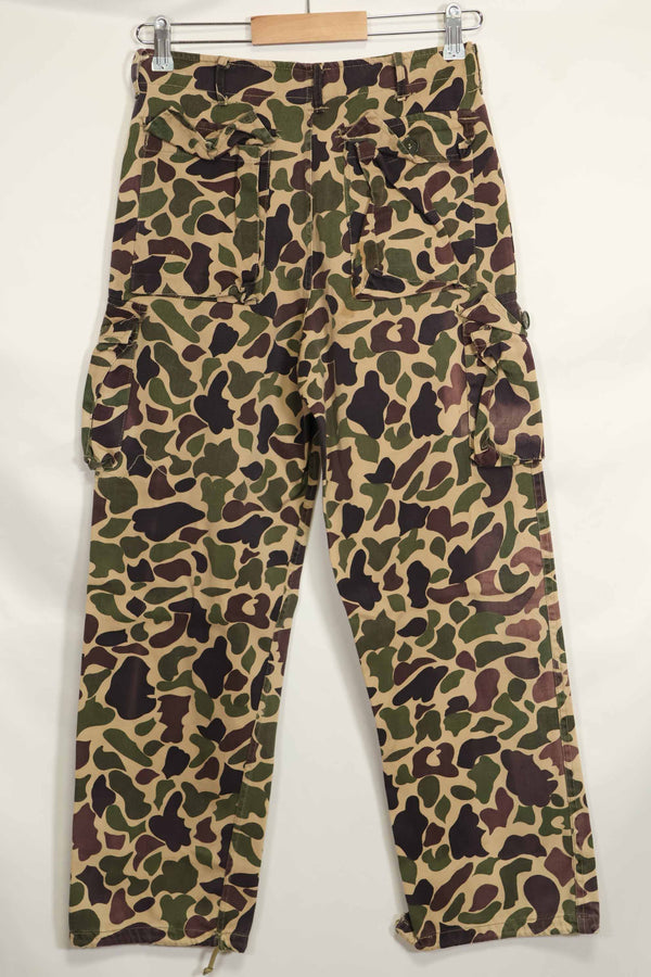 1960s CIDG Beogum camouflage pants, locally made, frogskin camouflage, used.