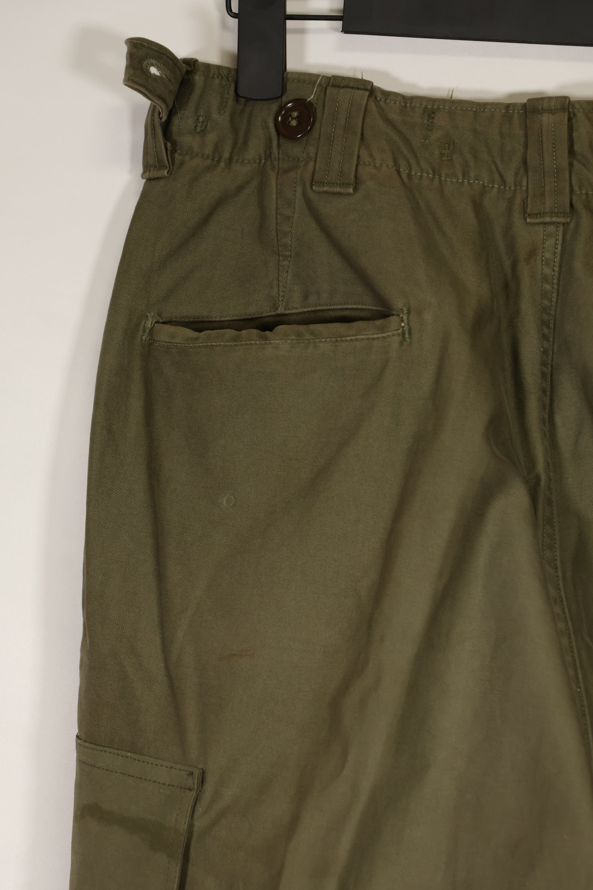 Real U.S. Army M45 pants with additional pocket modification, used.