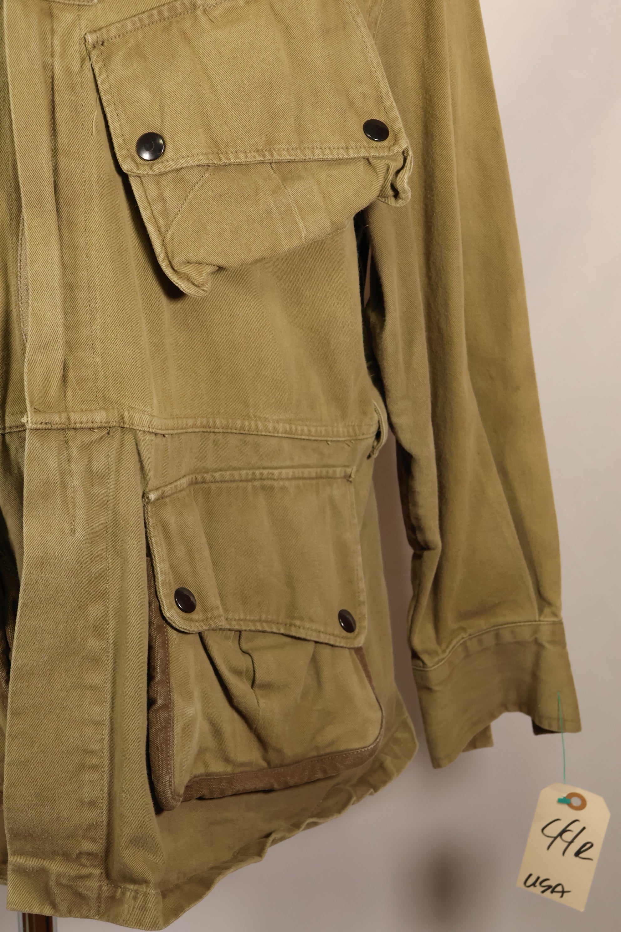 Movie Costume 44R Movie Private Ryan US Army M42 Jump Jacket Used B