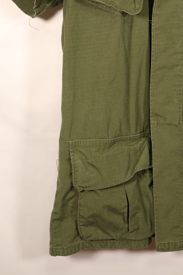 1969 Contract, S-L, Taylor Markings, 4th Model Jungle Fatigue Jacket, USAF, Short-Sleeve Custom, Used