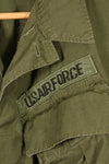 1969 Contract, S-L, Taylor Markings, 4th Model Jungle Fatigue Jacket, USAF, Short-Sleeve Custom, Used