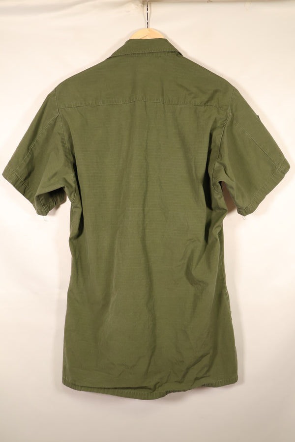 1969 Contract, S-L, Taylor Markings, 4th Model Jungle Fatigue Jacket, USAF, Short-Sleeve Custom, Used
