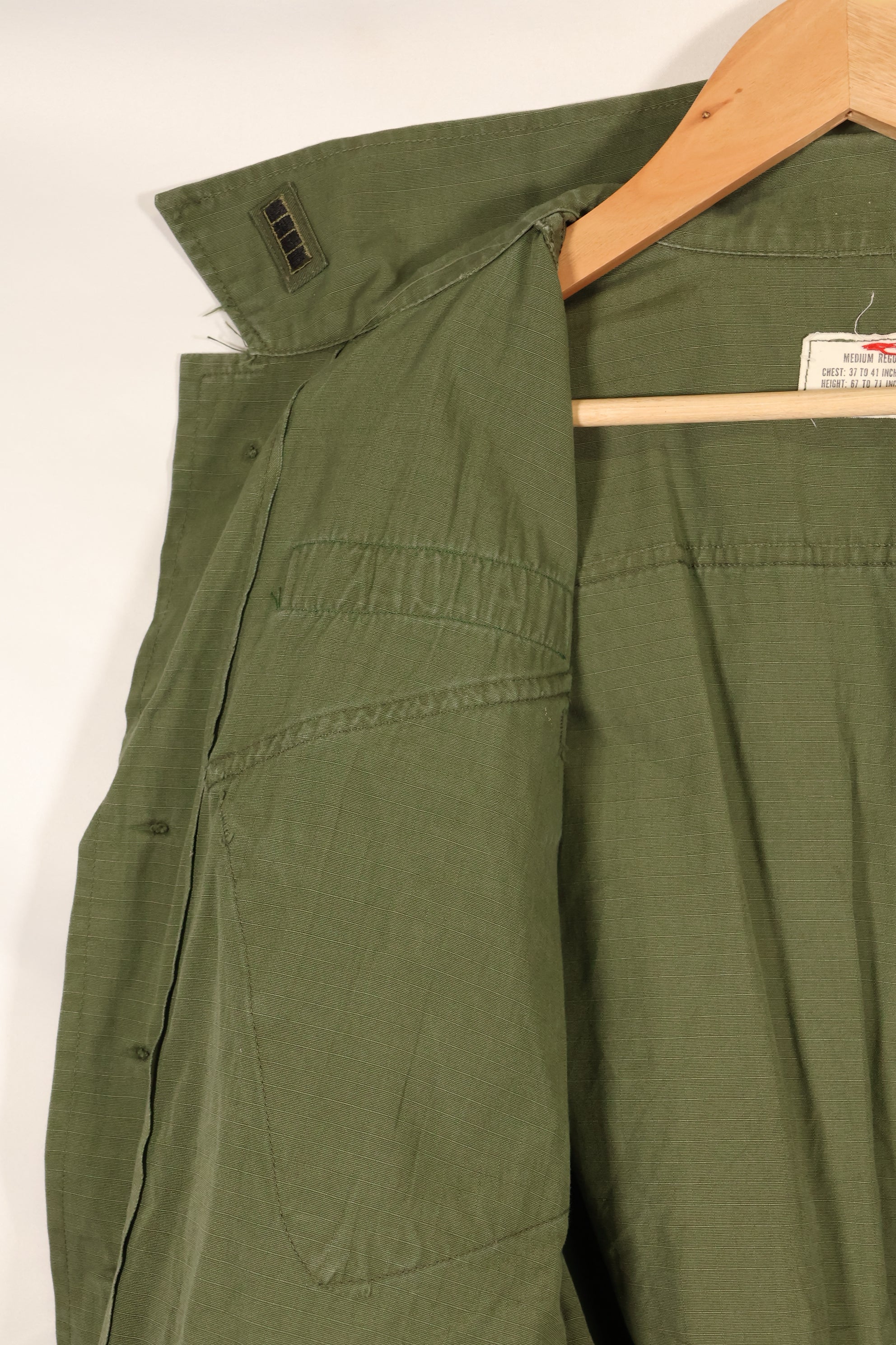 1968 Contract M-R 1980's Green Beret 4th Model Jungle Fatigue Jacket Used