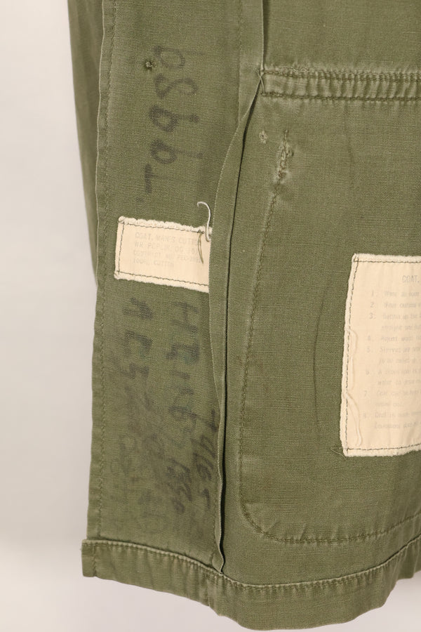 Early 1960's Estimated S-S Japanese 2nd Model Jungle Fatigue Jacket FEC Contract Individual Used