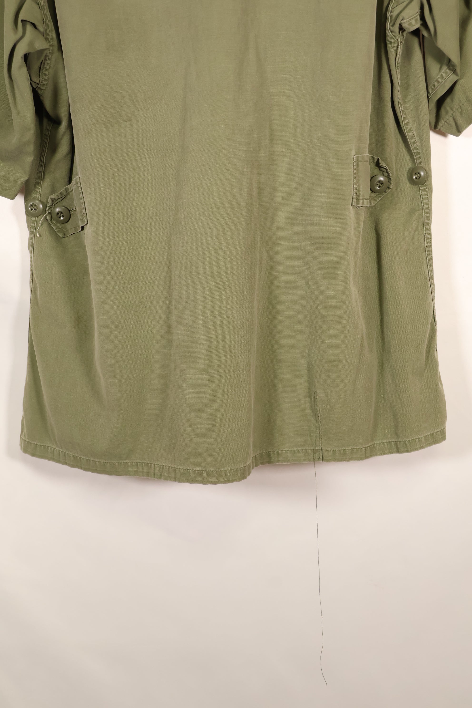Circa 1965 M-S FEC Contract Made in Japan 2nd Model Jungle Fatigue Jacket Short Sleeve Custom Used
