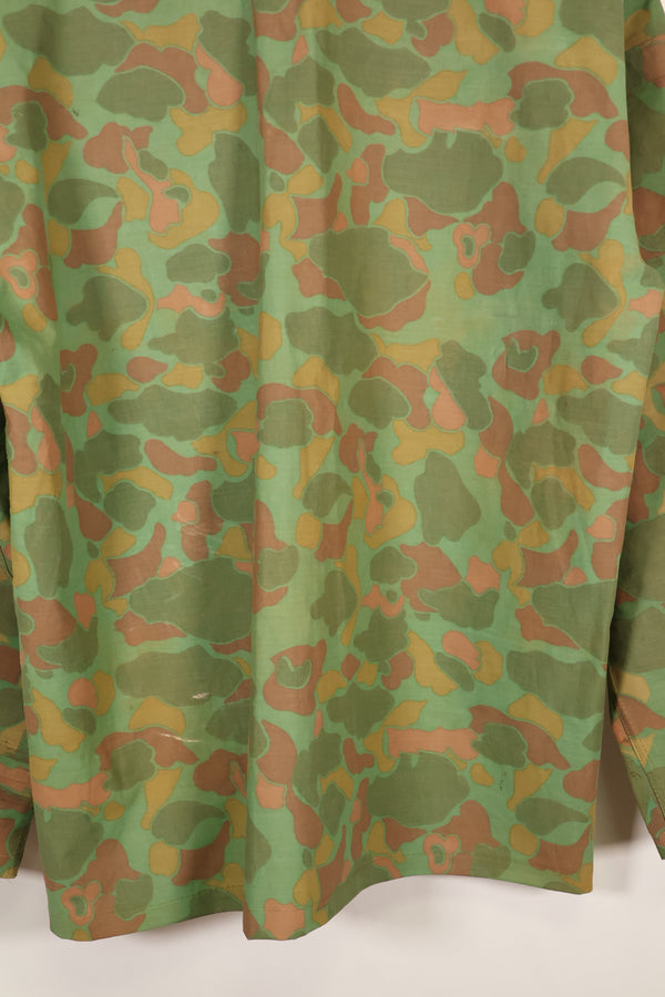 1960's Privately Sourced U.S. Marine Corps Frogskin Poncho Shirt and Pants Set Made in South Vietnam