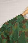 Real 1944 USMC frogskin camouflage rubberized rain poncho, good condition, used.