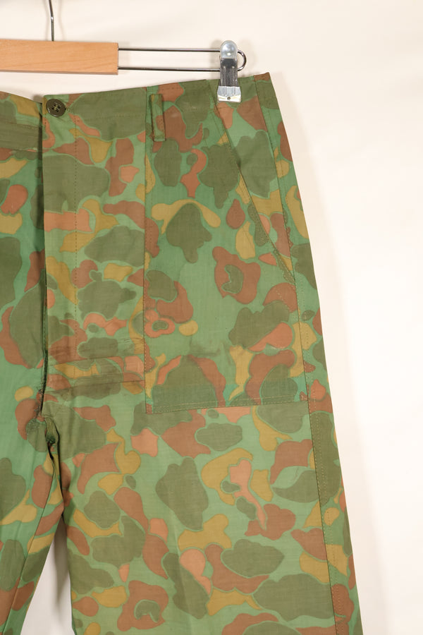 1960's Privately Sourced U.S. Marine Corps Frogskin Poncho Shirt and Pants Set Made in South Vietnam