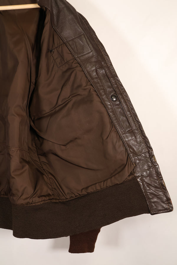 1970 contract size 42 G-1 flight jacket USS AMERICA with patch, used.