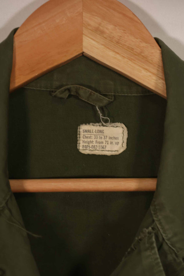 Real 3rd Model Jungle Fatigue Jacket manufactured circa 1966-67 2nd Model eclectic S-L used