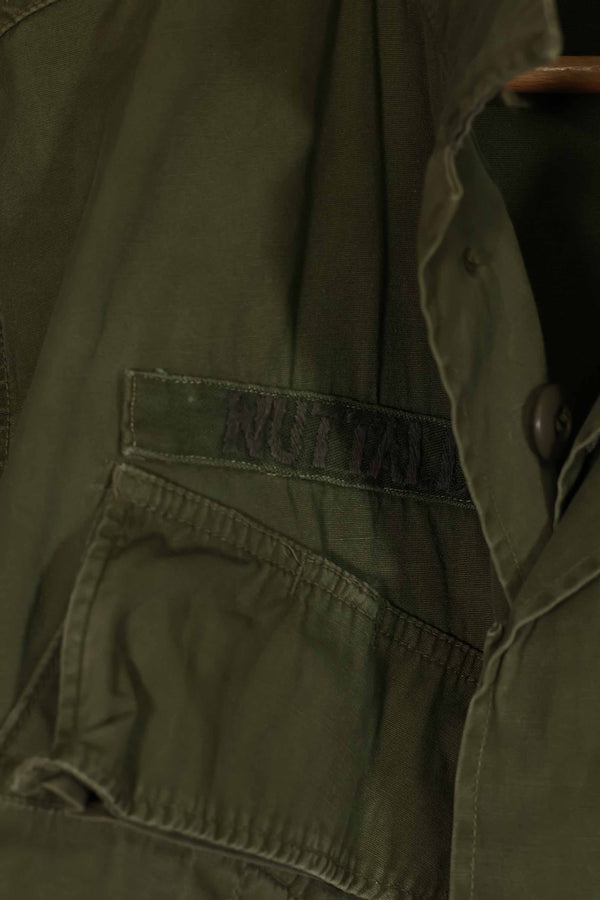 Real 3rd Model Jungle Fatigue Jacket manufactured circa 1966-67 2nd Model eclectic S-L used