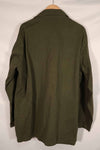 Real early 1960s lot US Army OG-107 utility shirt, used A