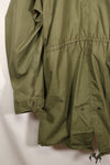 1980's lot LARGE resin zipper M65 field jacket without liner, with hood, almost unused.
