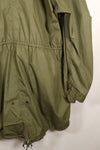 1980's lot LARGE resin zipper M65 field jacket without liner, with hood, almost unused.