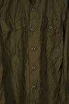 Real 1967 U.S. Army OG-107 utility shirt, almost unused, B