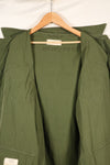 Circa 1966-67 L-R 2nd Model 3rd Model eclectic jungle fatigues jacket, used, good condition.