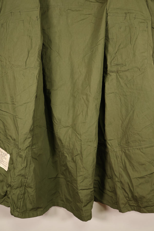 1967 Contract, L-L, Virtually Unused, 3rd Model Jungle Fatigue Jacket, Stains on the Back, Used