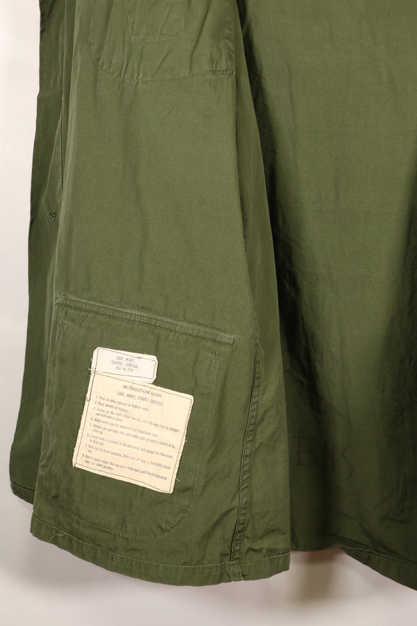 Circa 1966-67 L-R 2nd Model 3rd Model eclectic jungle fatigues jacket, used, good condition.