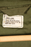 1967 Contract, L-L, Virtually Unused, 3rd Model Jungle Fatigue Jacket, Stains on the Back, Used