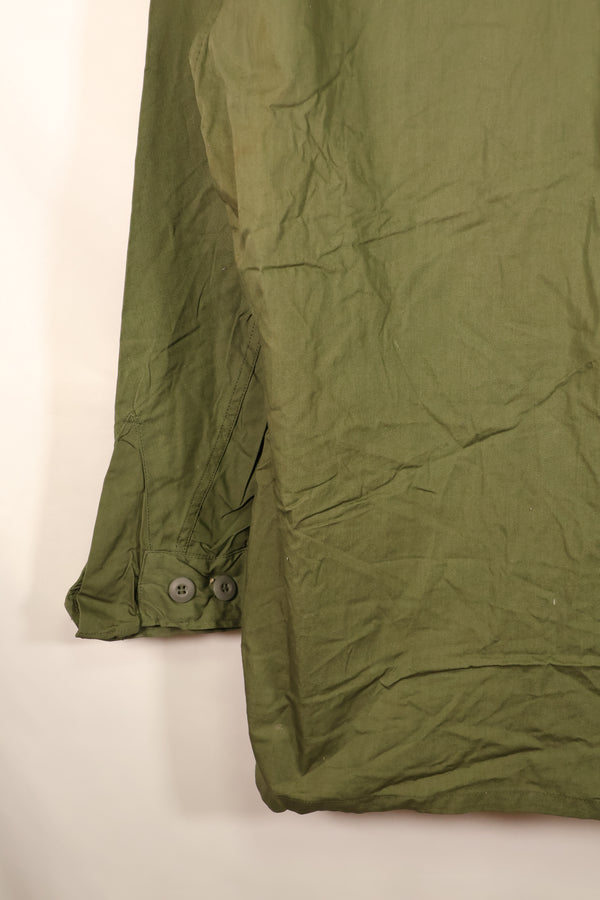 1967 Contract, L-L, Virtually Unused, 3rd Model Jungle Fatigue Jacket, Stains on the Back, Used