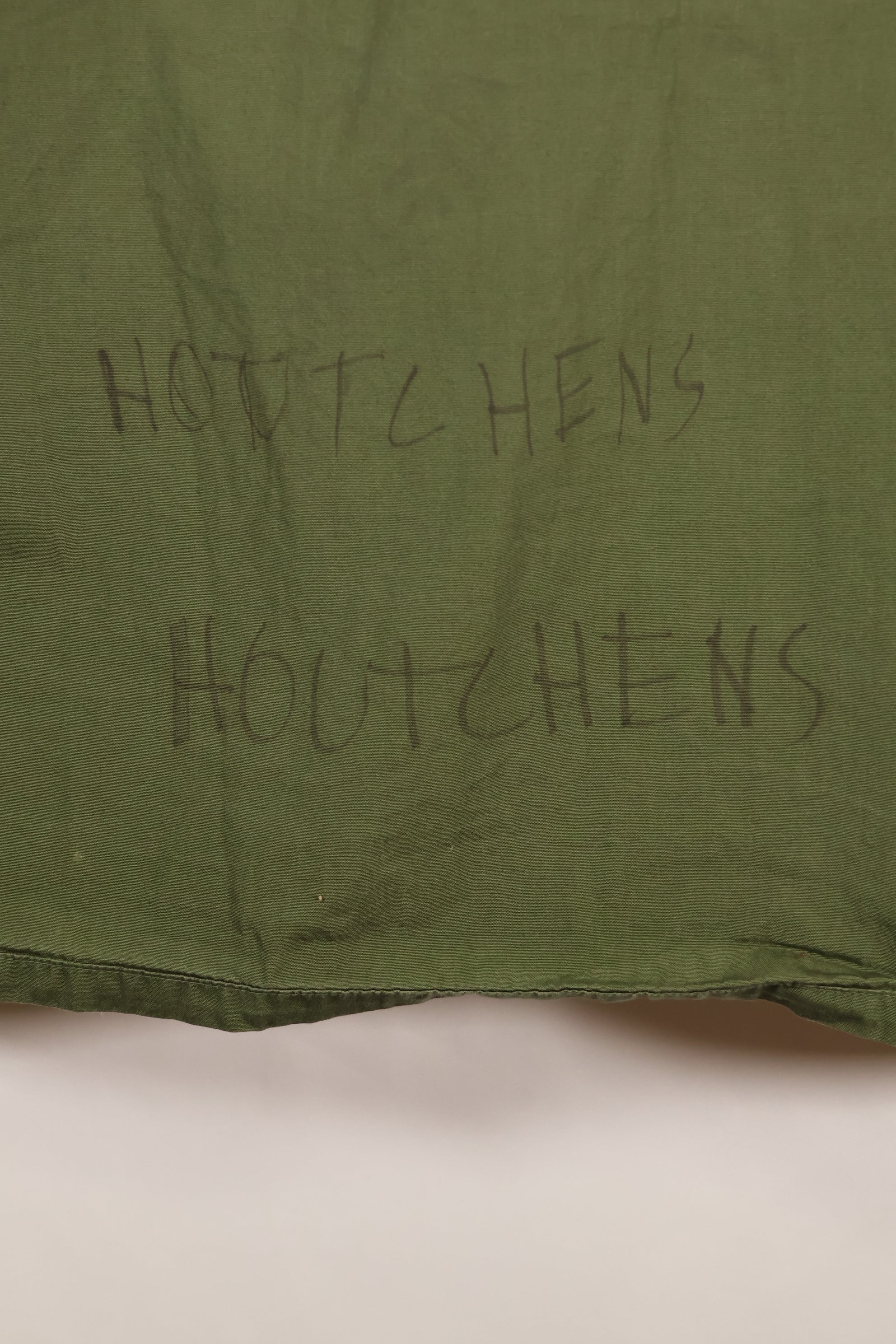 Circa 1966-67 L-R 2nd Model 3rd Model eclectic jungle fatigues jacket, used, good condition.